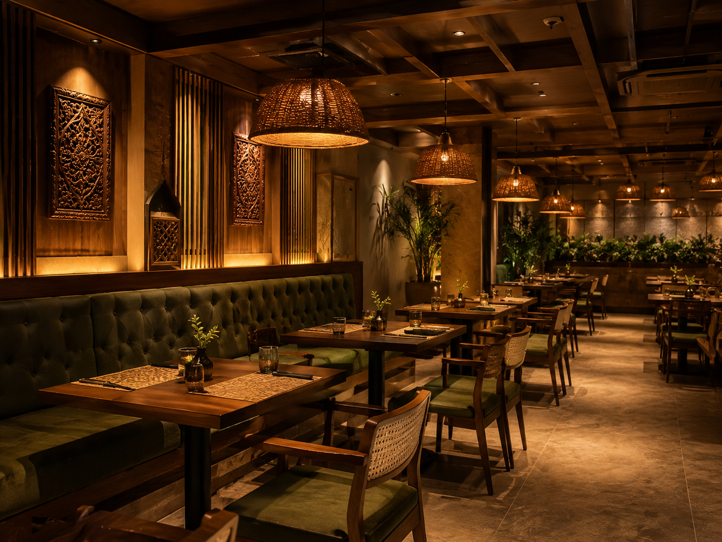 Restaurant Interior at Alakapuri Restaurant